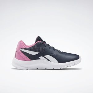 Reebok Rush Runner 2.0 Laufschuhe Kinder - Navy/Rosa/Weiß - DE 580-JBZ